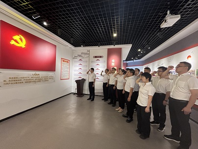 商南公司结合党支部发展“赓续红色血脉，砥砺奋进征程——庆祝中国共产党成立104周年”主题党日活动